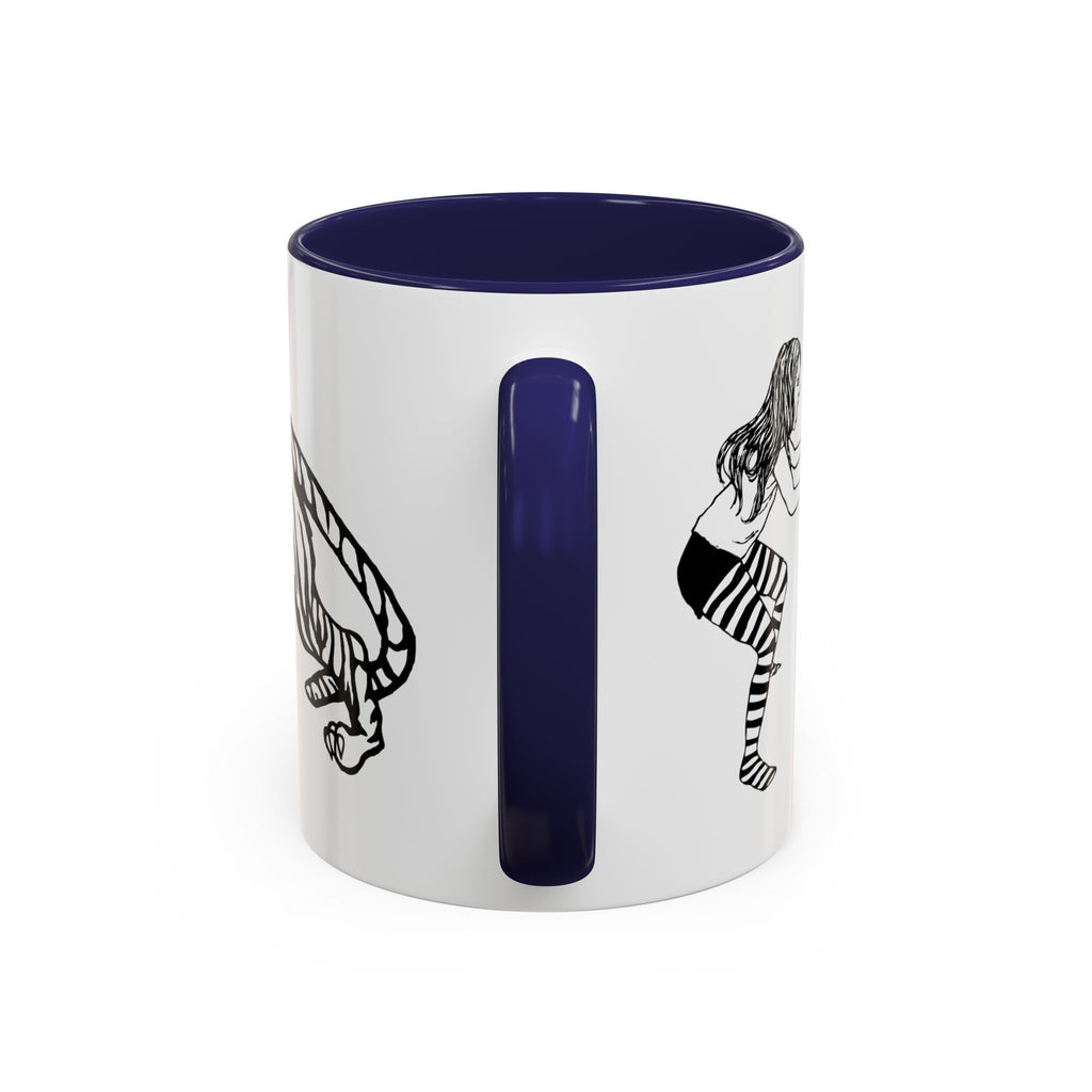FIERCE (black and white) - Accent Coffee Mug (11oz)