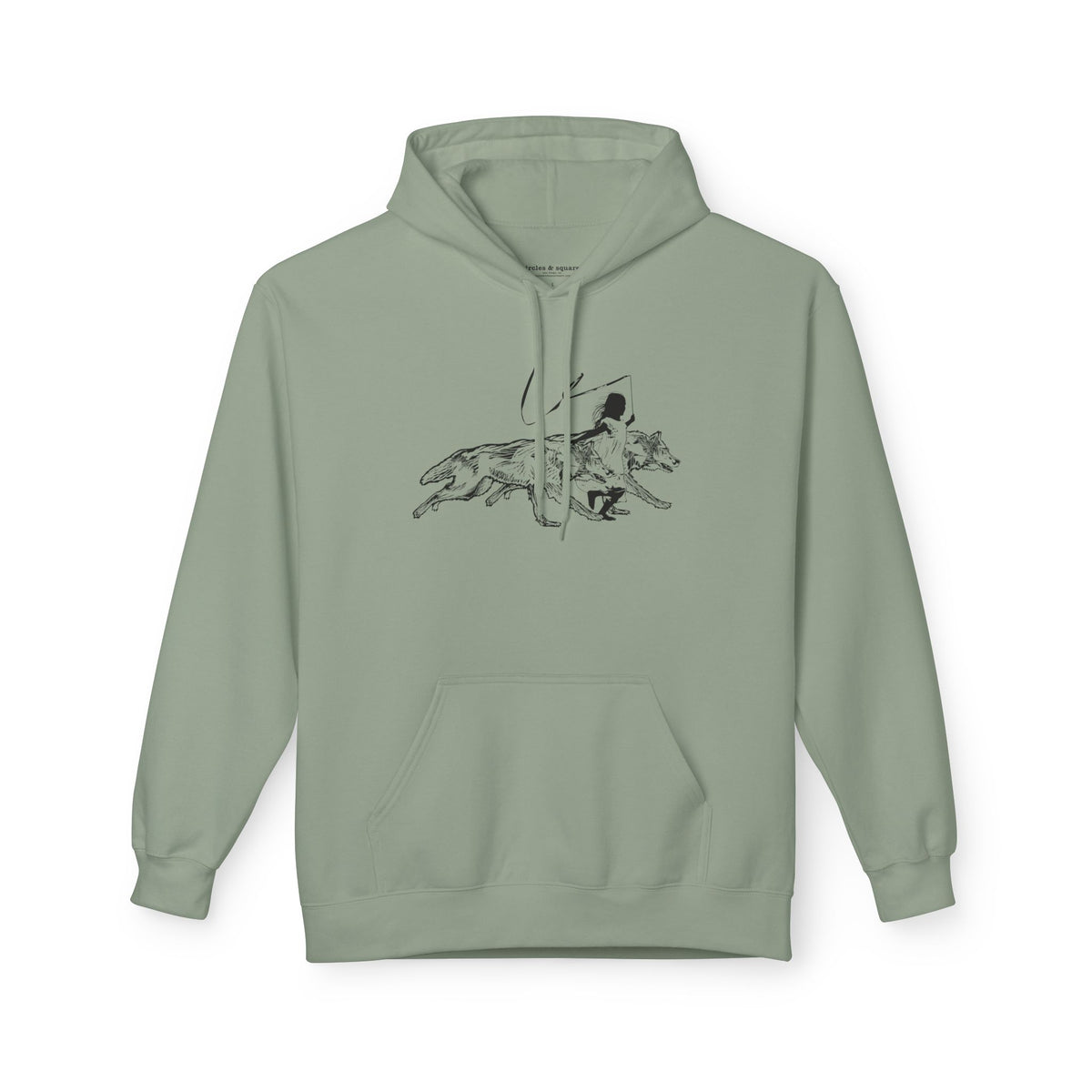 RUNNING WITH WOLVES - Unisex Fleece Hoodie - FREE SHIPPING