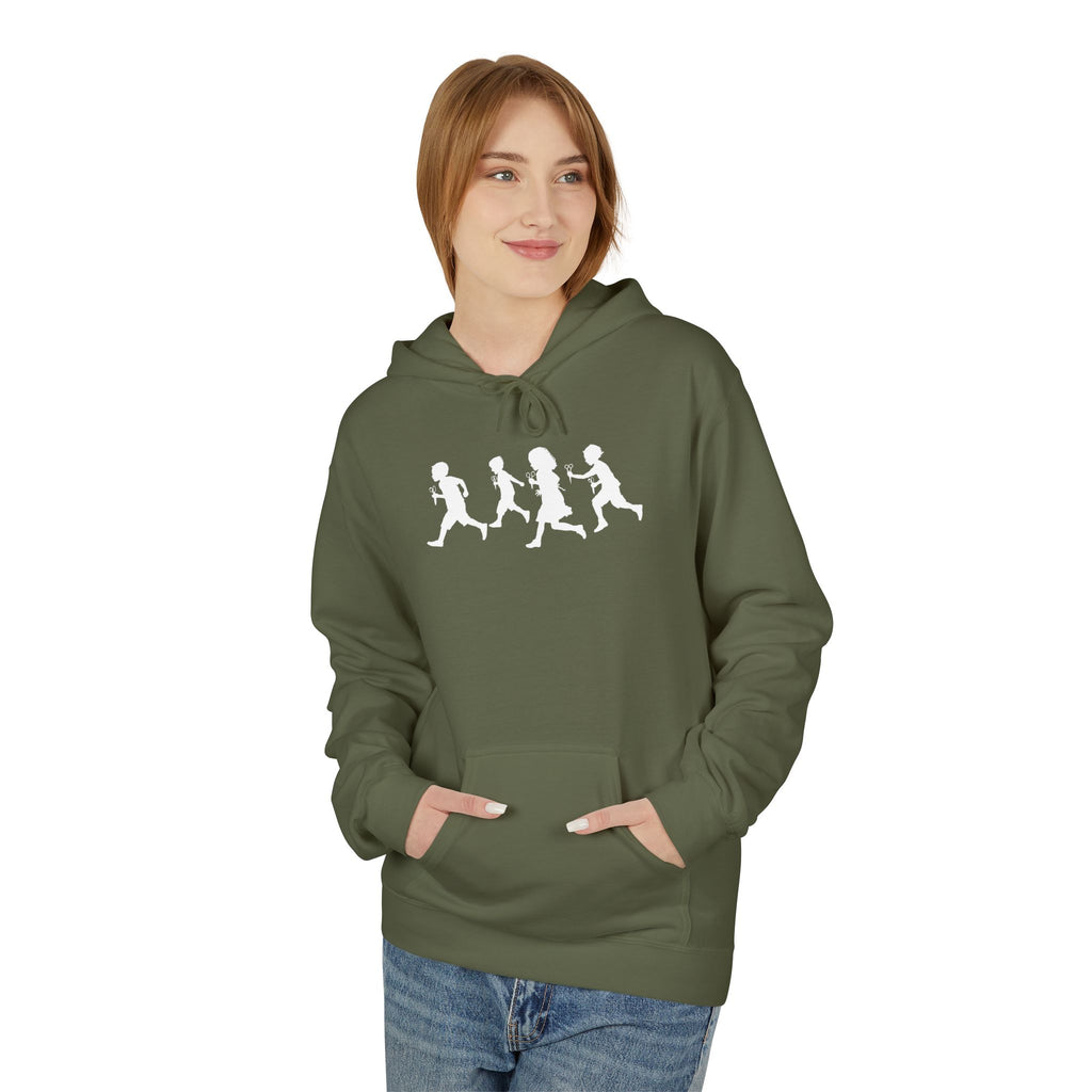 RUNNING WITH SCISSORS - Unisex Fleece Hoodie - FREE SHIPPING