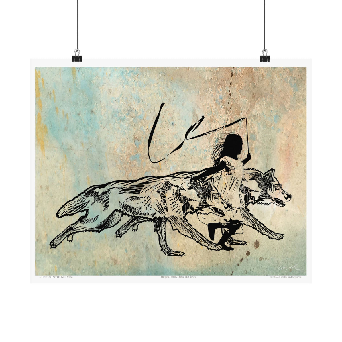 RUNNING WITH WOLVES - poster - 3 sizes