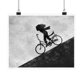 FASTER FASTER - black and white - poster - 3 sizes