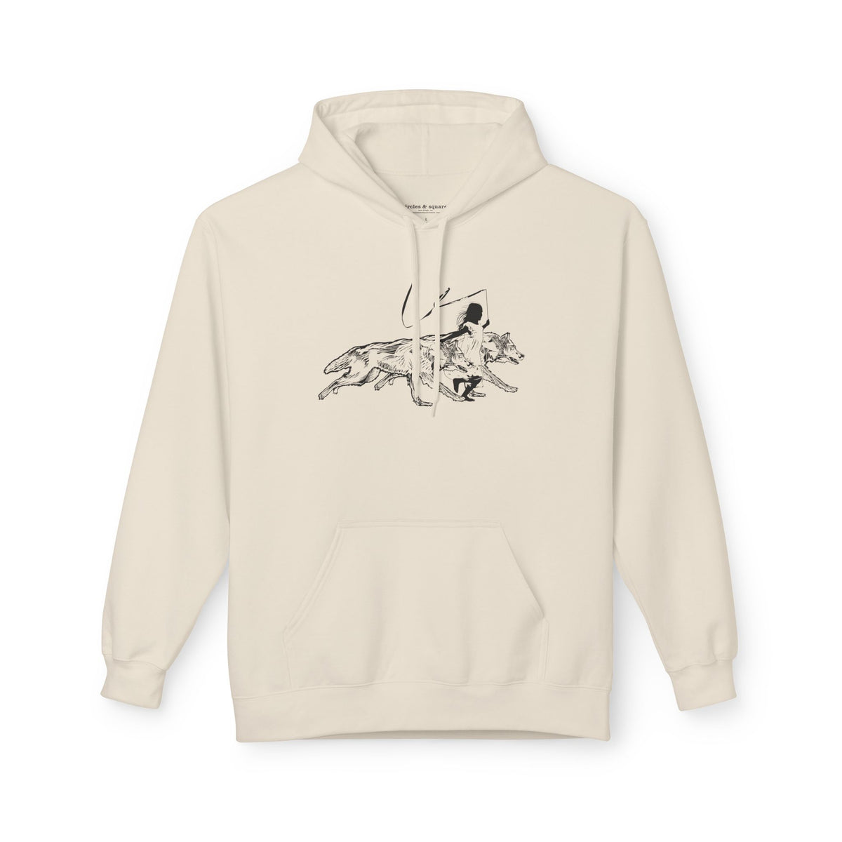 RUNNING WITH WOLVES - Unisex Fleece Hoodie - FREE SHIPPING