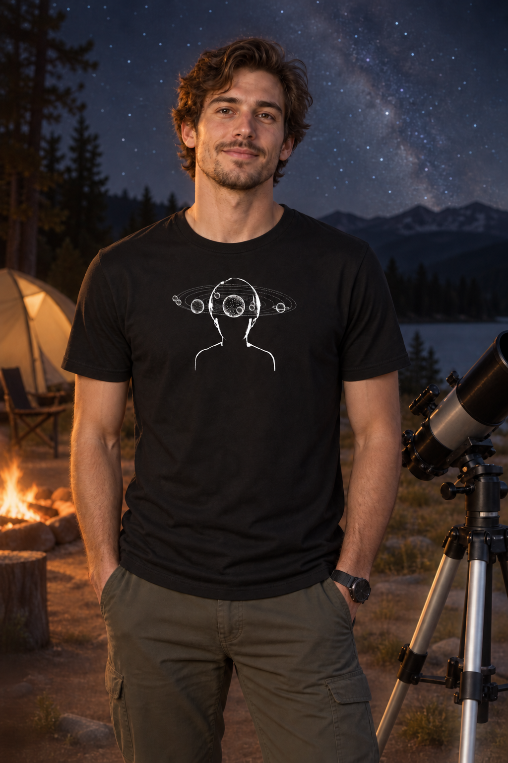 CONTEMPLATING SPACE - unisex tee for men and women