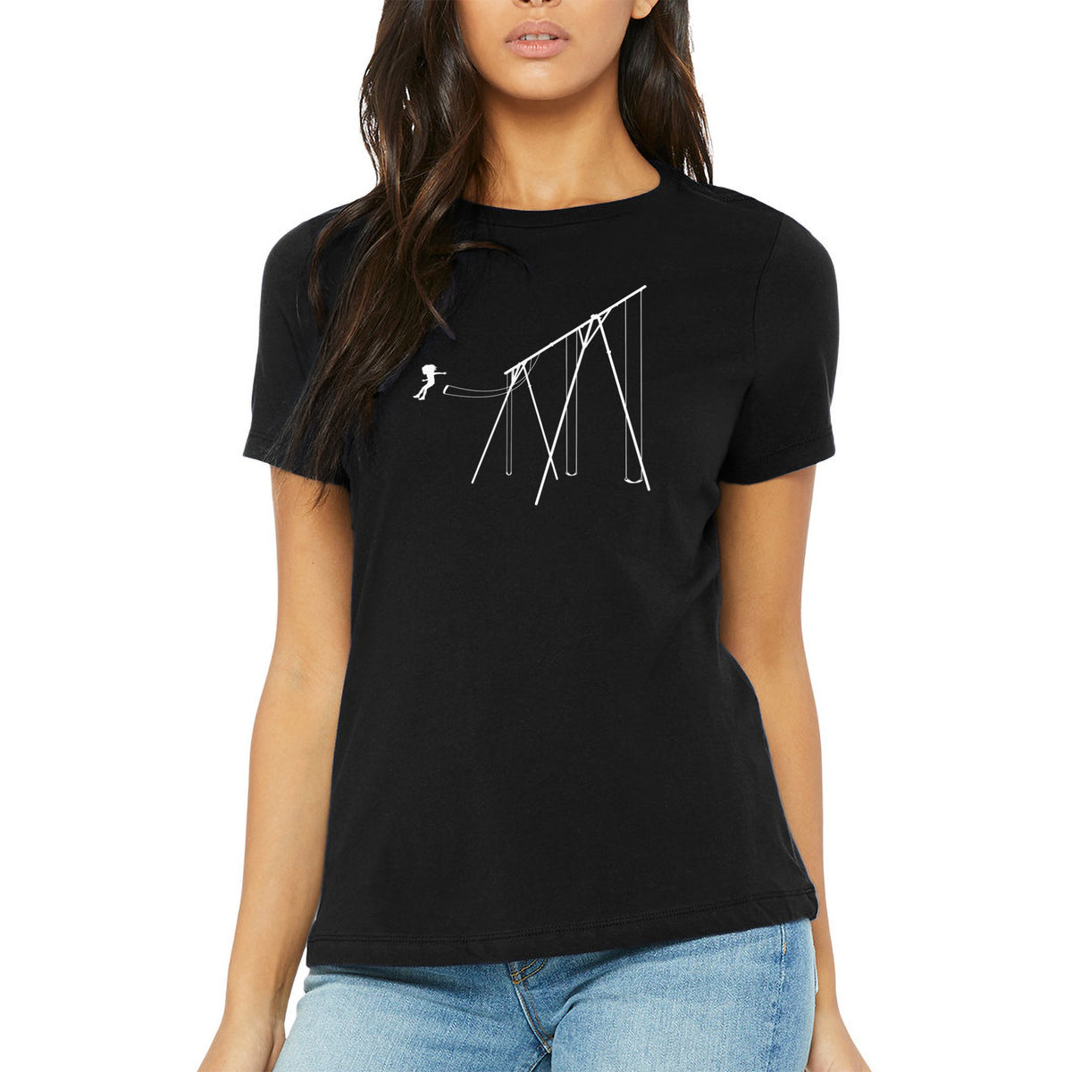 JUMP (girl) - Unisex tee for men and women