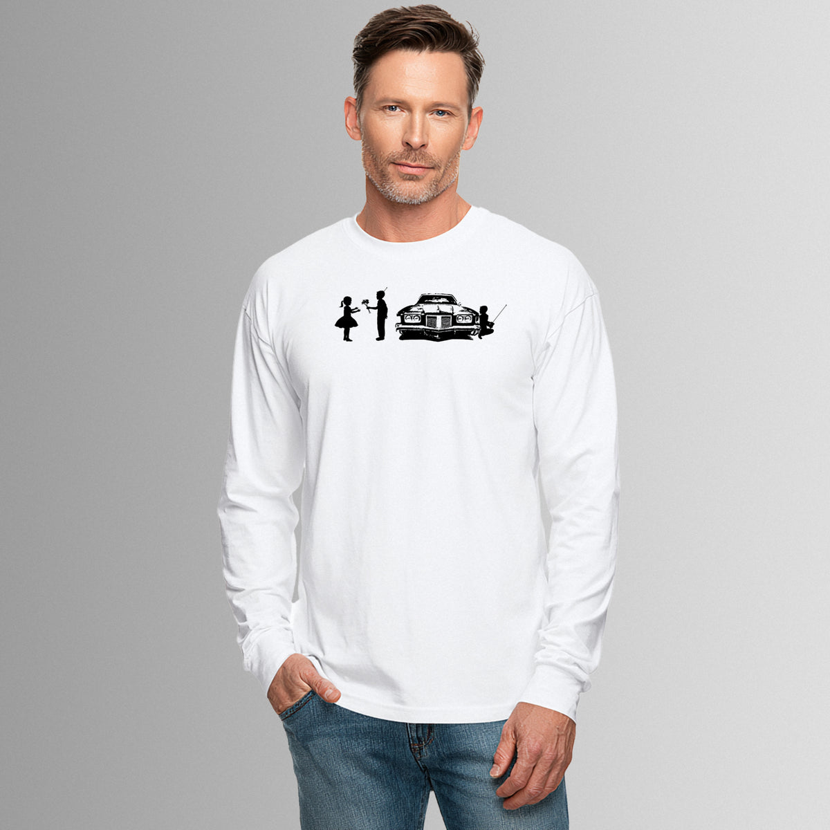 SHY - long sleeve unisex tee for men and women