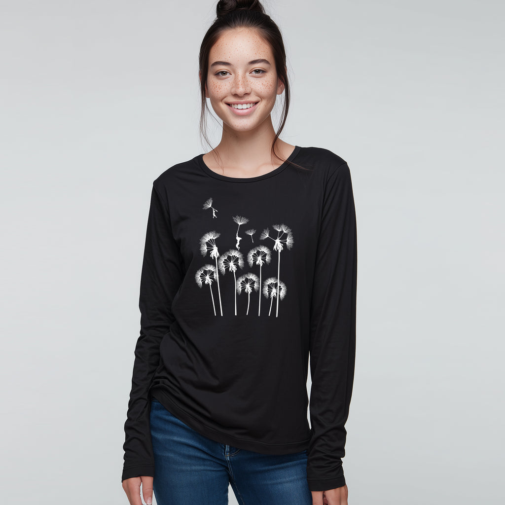 DANDELION DREAM - long sleeve unisex tee for men and women