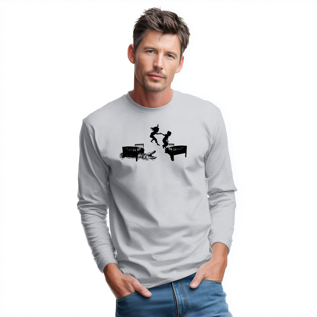 HOT LAVA - long sleeve unisex tee for men and women