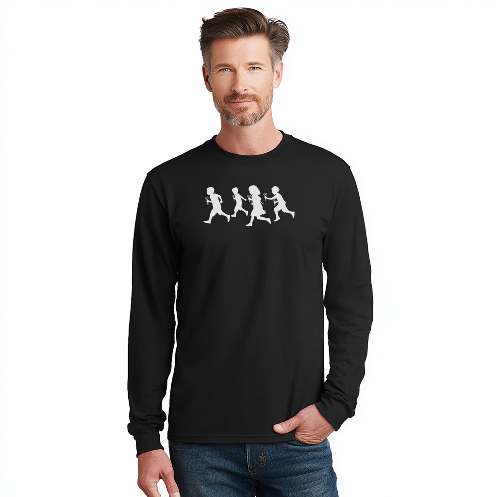 RUNNING WITH SCISSORS - long sleeve unisex tee for men and women