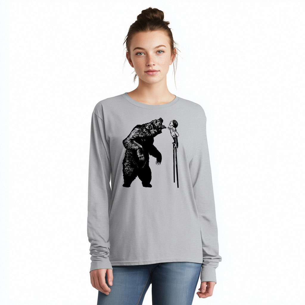 FIERCE ON STILTS - long sleeve unisex tee for men and women