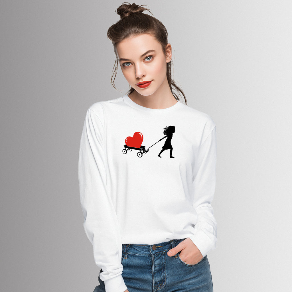HEART TOO BIG TO CARRY - long sleeve unisex tee for men and women