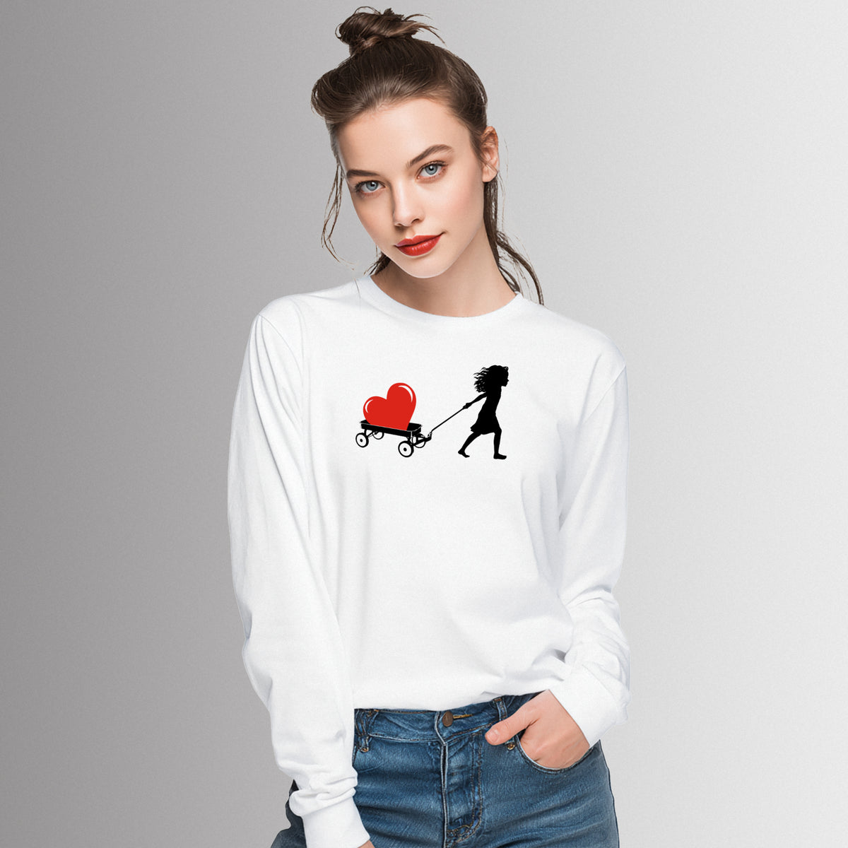 HEART TOO BIG TO CARRY - long sleeve unisex tee for men and women