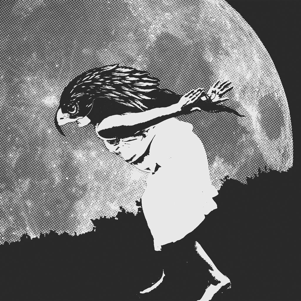 GIRL WITH FALCON MASK - poster - 3 sizes