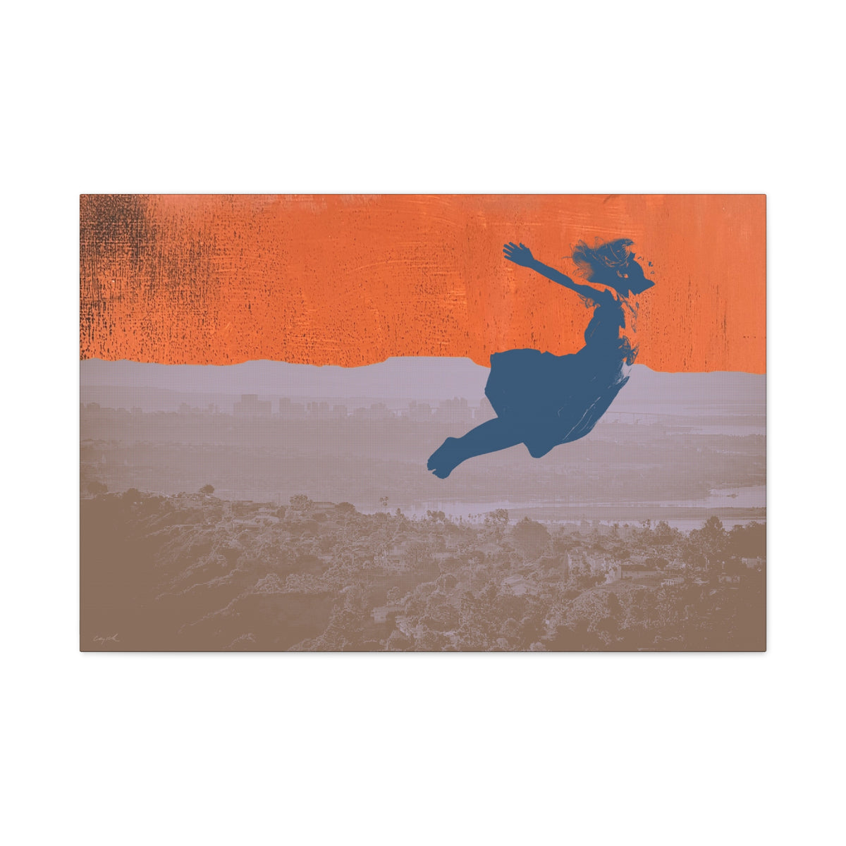 FLYING DREAM - girl - Canvas Print - 2 sizes - FREE SHIPPING