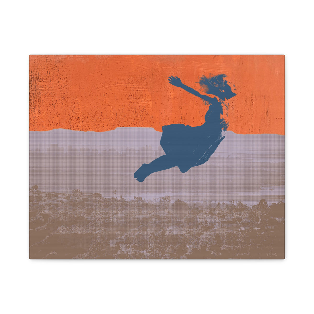 FLYING DREAM - girl - Canvas Print - 2 sizes - FREE SHIPPING