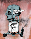 REMEMBER TO ENJOY THE RIDE - Canvas Print - 2 sizes - FREE SHIPPING