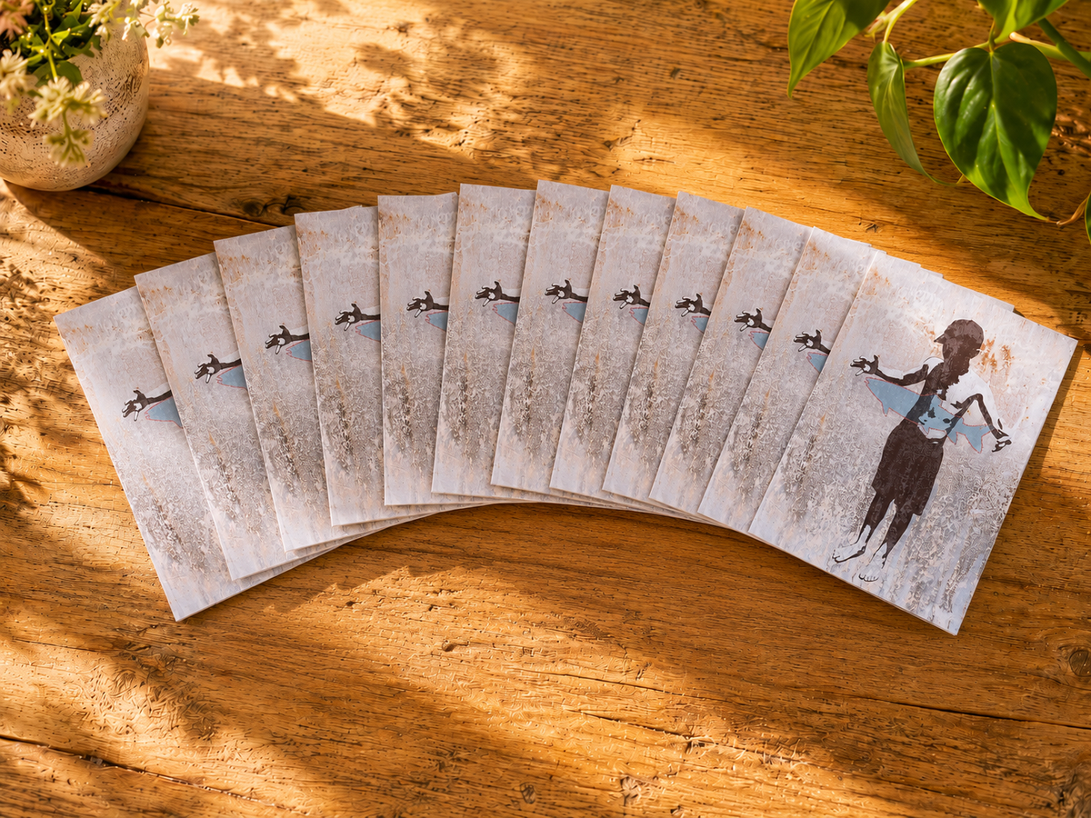 A FISH STORY - greeting card with envelope - single and multi pack. Free shipping