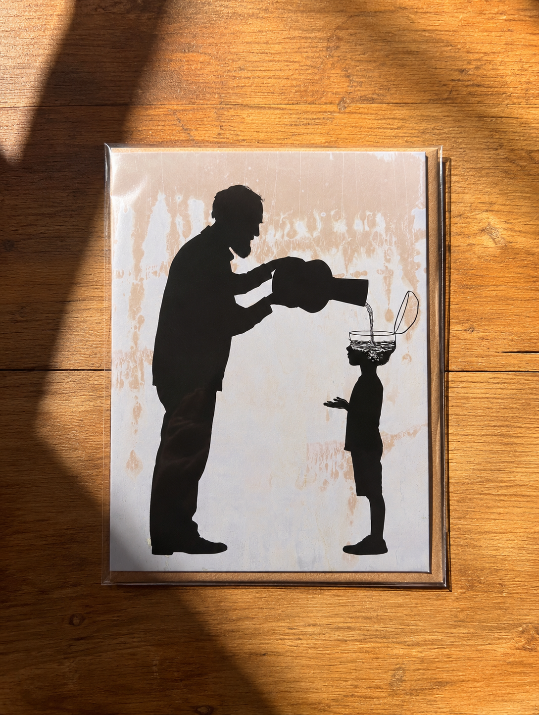 ALL THE GOOD STUFF - grandson and grandfather - greeting card with envelope - single and multi pack. Free shipping