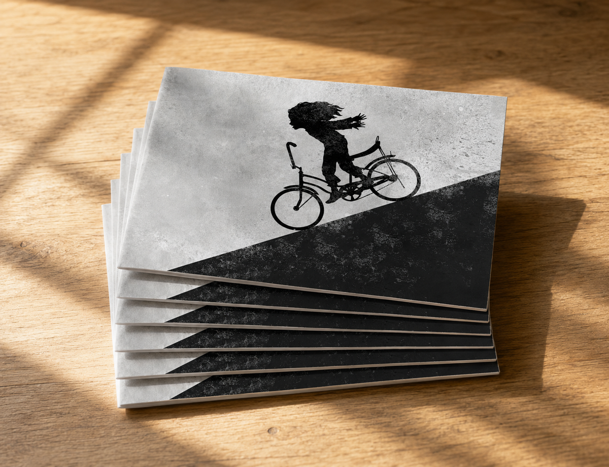 FASTER FASTER - greeting card with envelope - single and multi pack. Free shipping