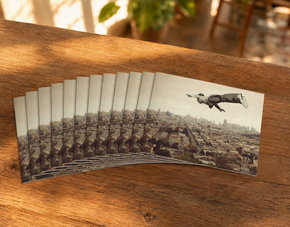 FLYING DREAM - greeting card with envelope - single and multi pack. Free shipping