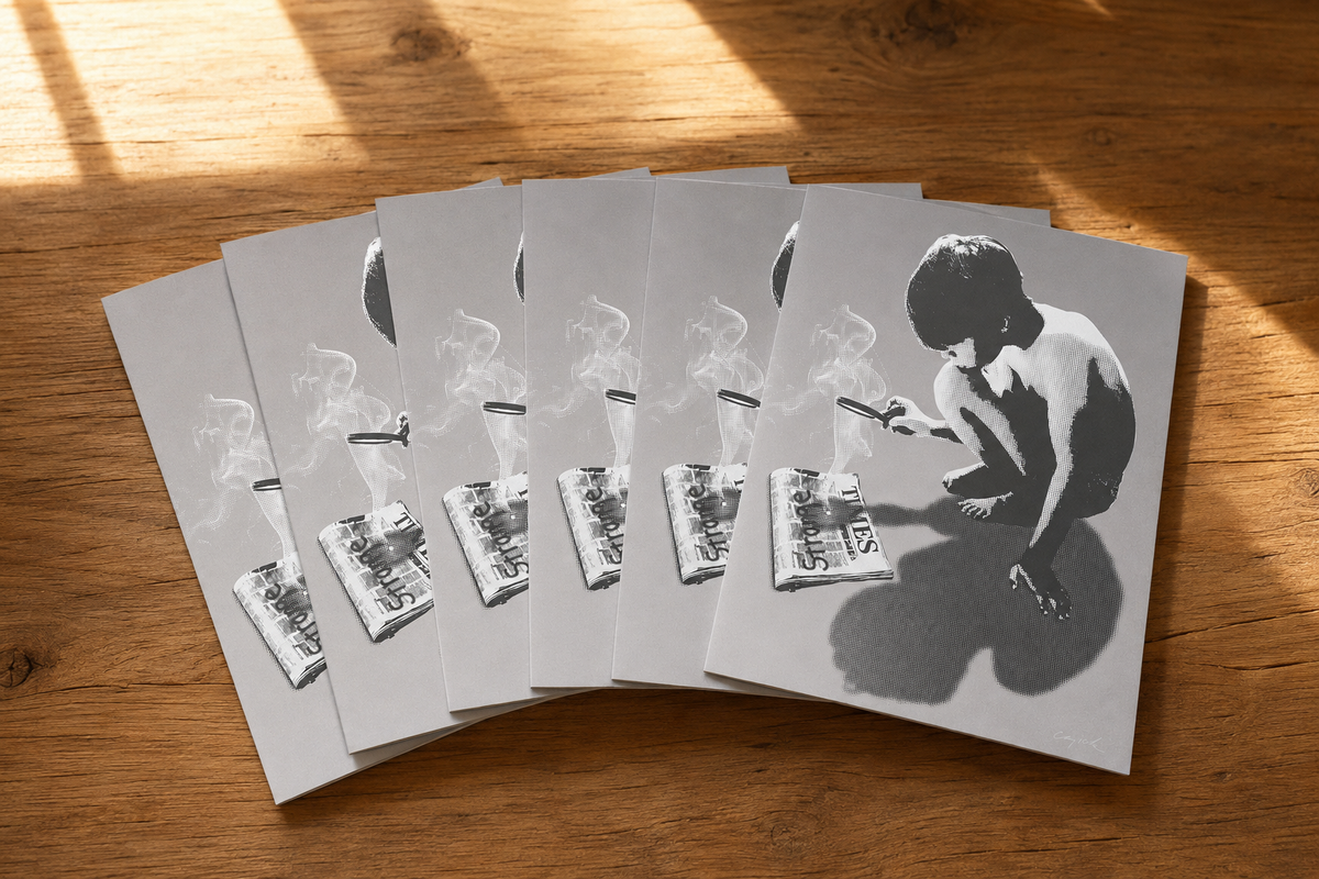 STRANGE TIMES - greeting card with envelope - single and multi pack. Free shipping