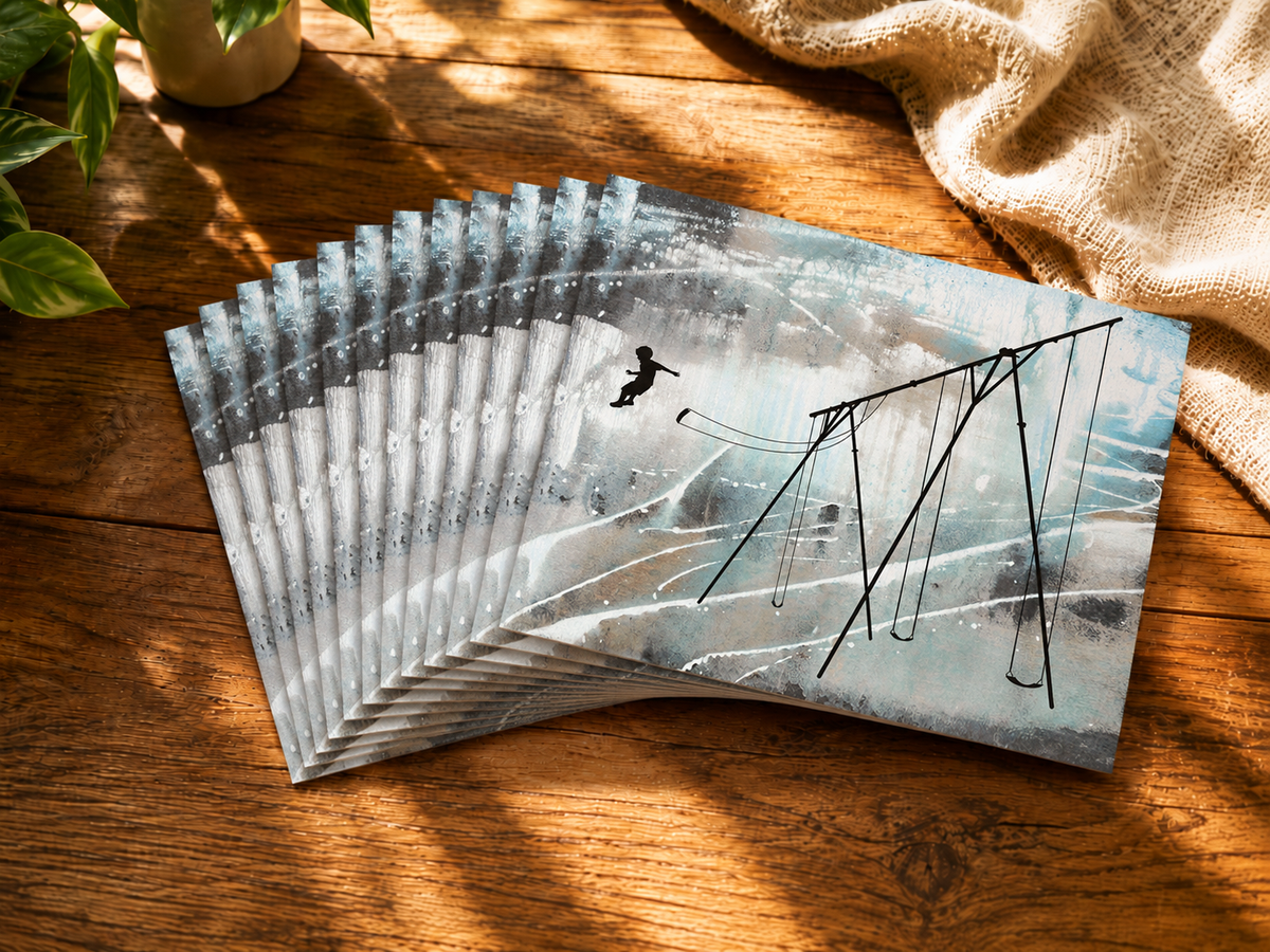 JUMP - greeting card with envelope - single and multi pack. Free shipping