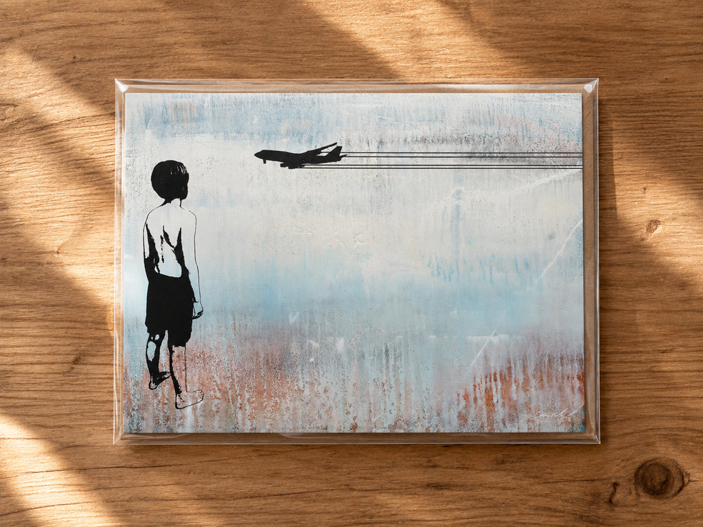 WONDER - greeting card with envelope - single and multi pack. Free shipping