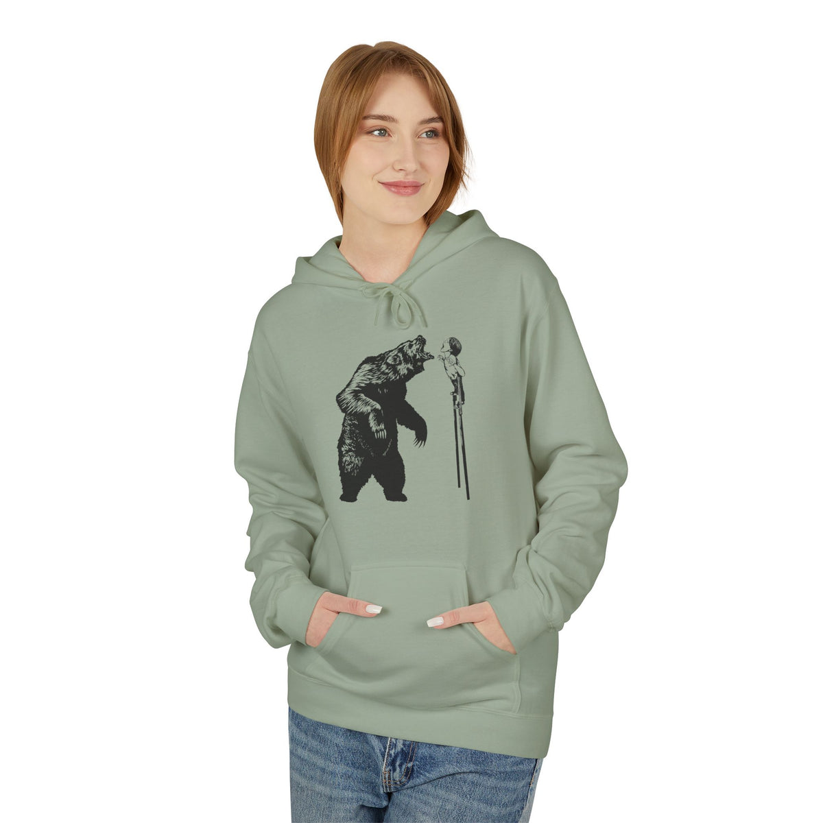 FIERCE ON STILTS - Unisex Fleece Hoodie - FREE SHIPPING