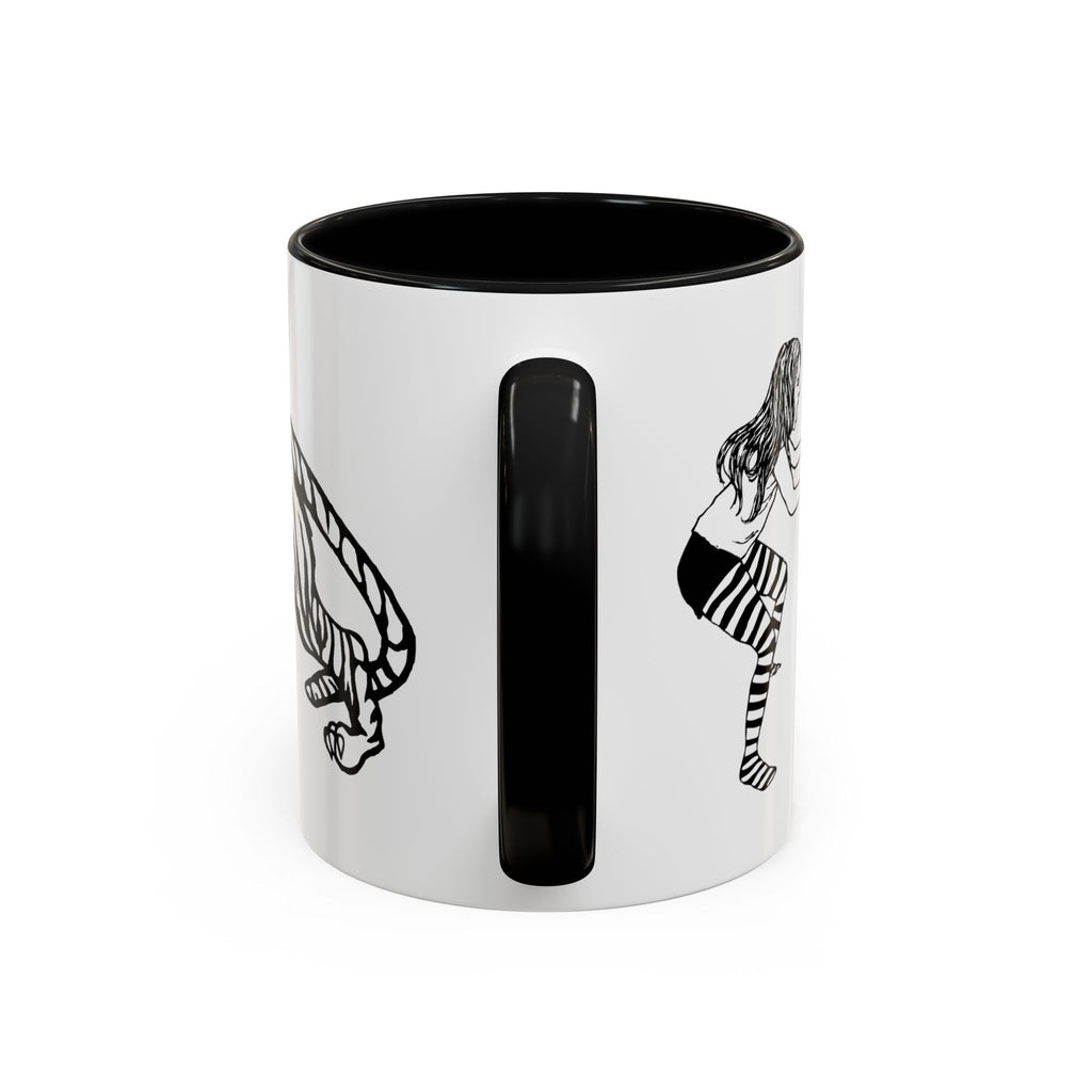 FIERCE (black and white) - Accent Coffee Mug (11oz)