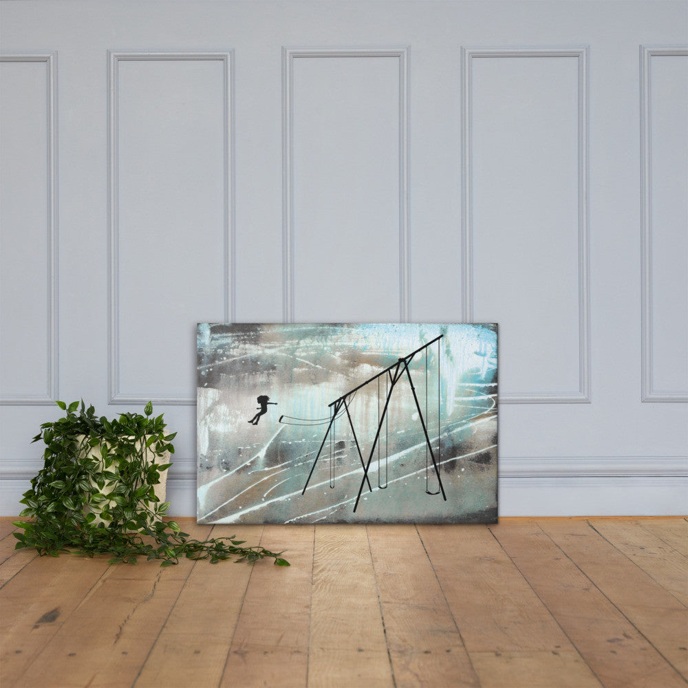 24x36 Jump (girl) on canvas