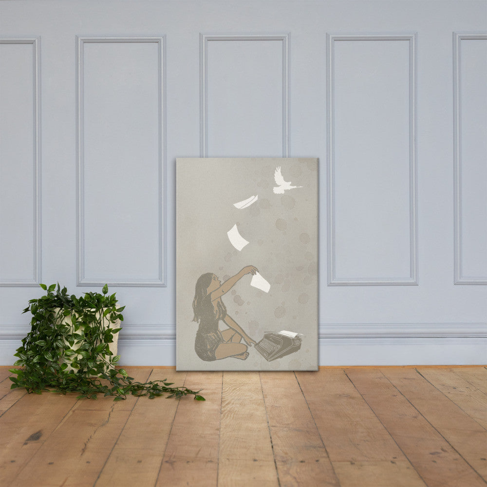 24x36 L'Idee De La Fille print on canvas