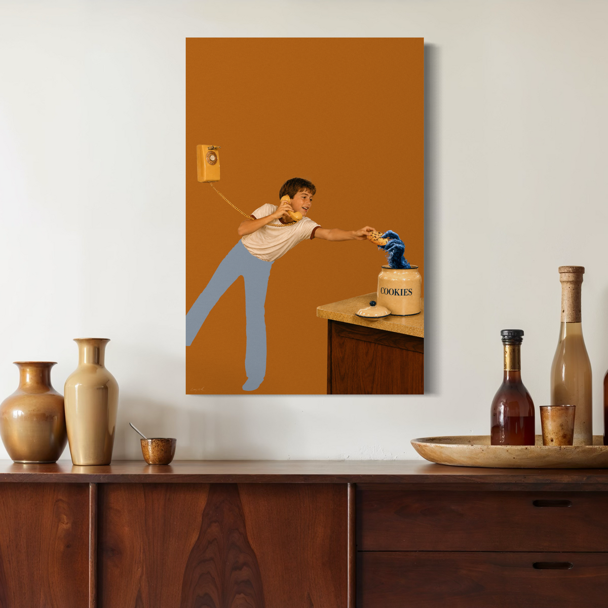 UNLIKELY FRIEND TWO - Canvas Print - 2 sizes - FREE SHIPPING