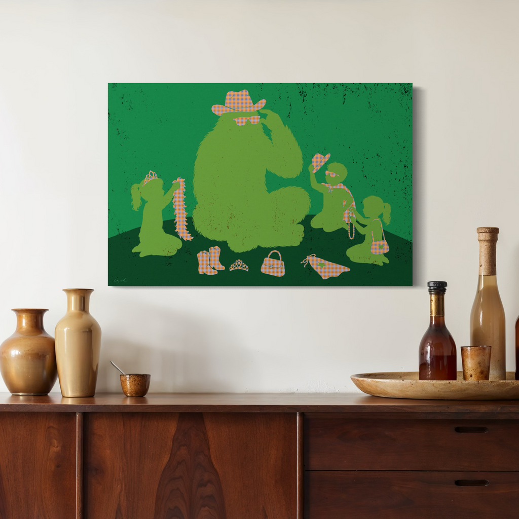 UNLIKELY FRIEND - Canvas Print - 2 sizes - FREE SHIPPING