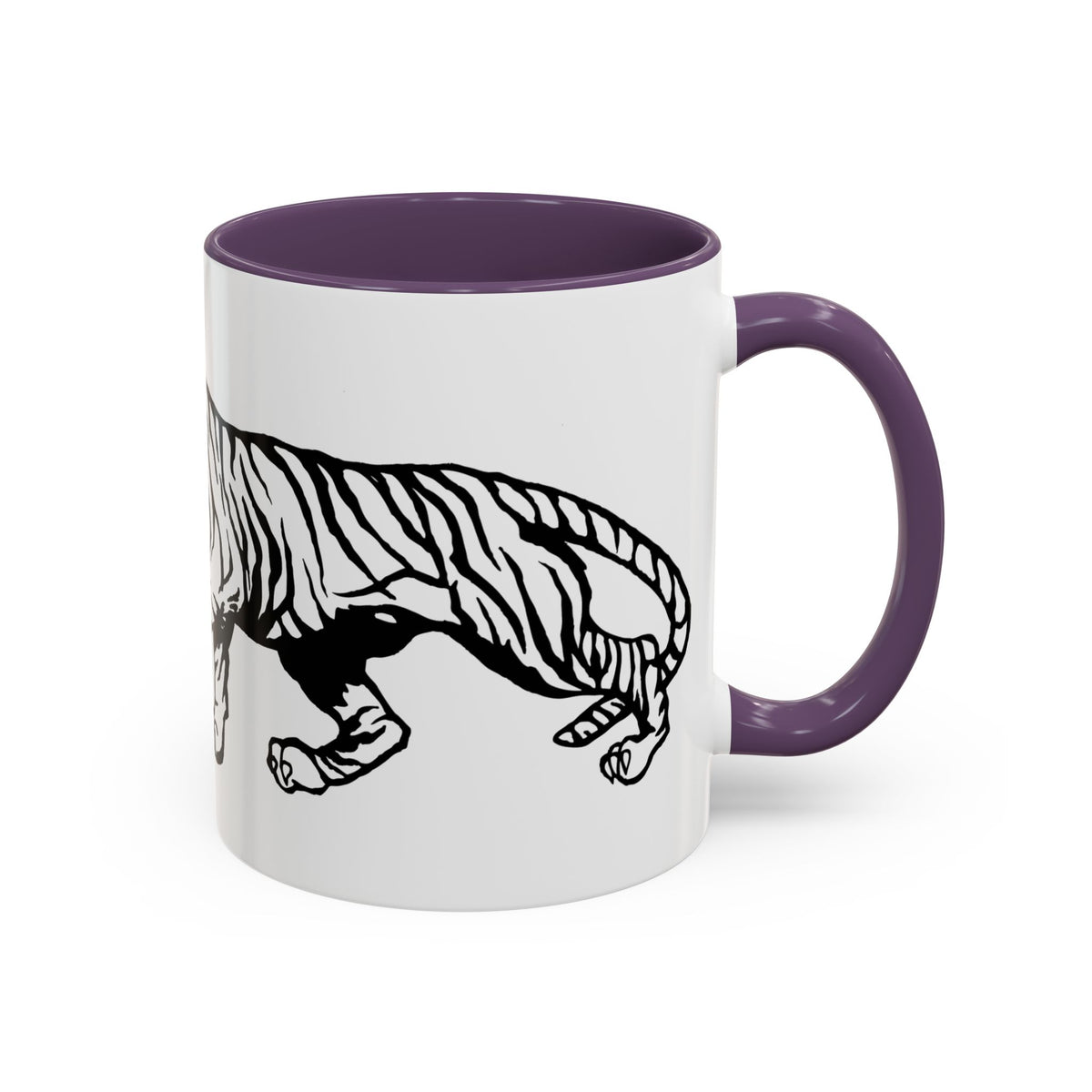 FIERCE (black and white) - Accent Coffee Mug (11oz)