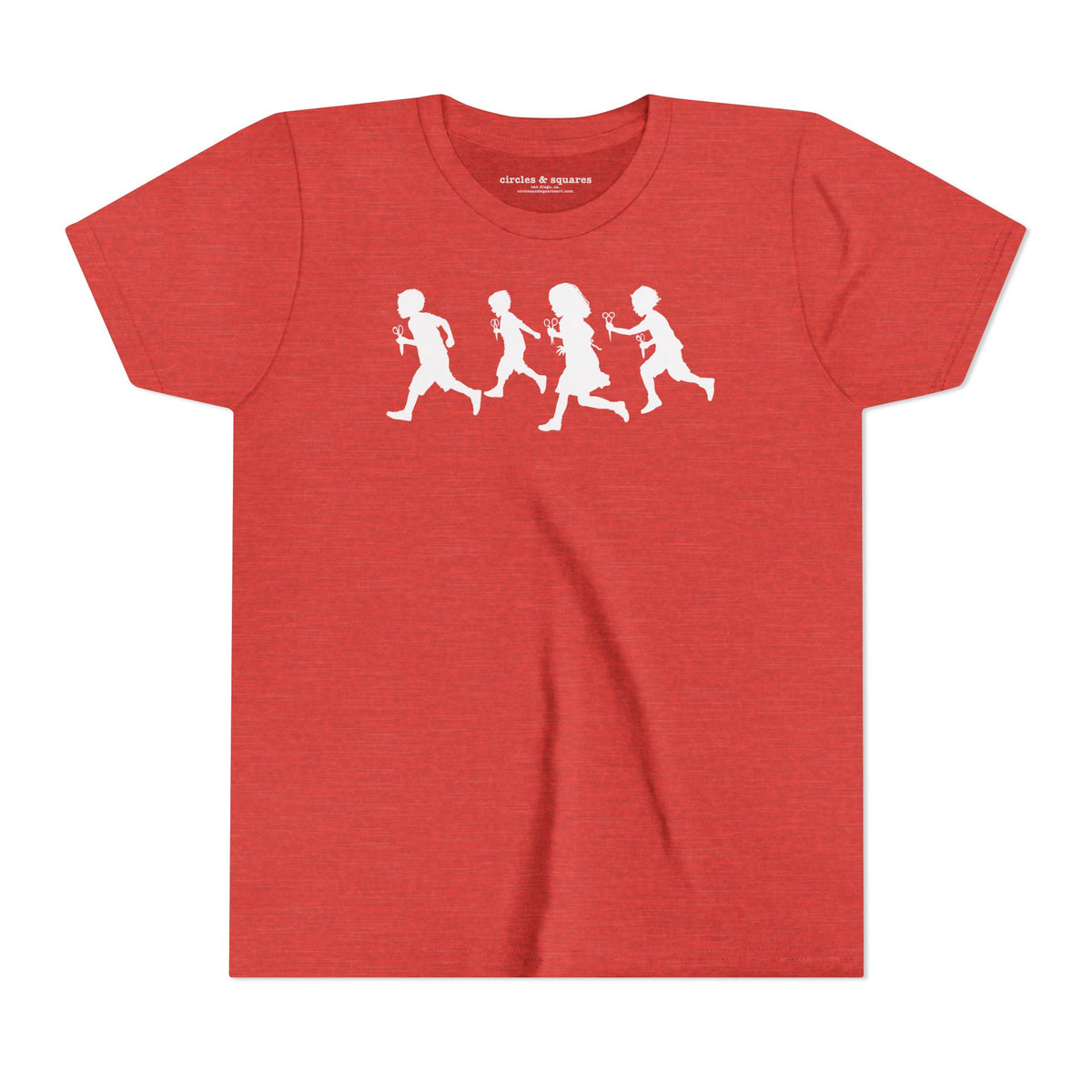 RUNNING WITH SCISSORS - Kids unisex tee for boys and girls