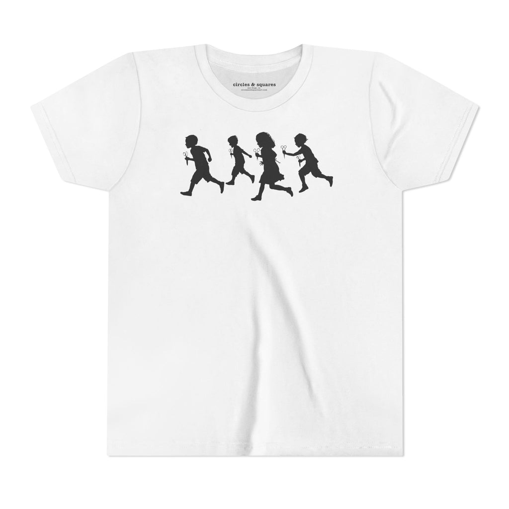 RUNNING WITH SCISSORS - Kids unisex tee for boys and girls