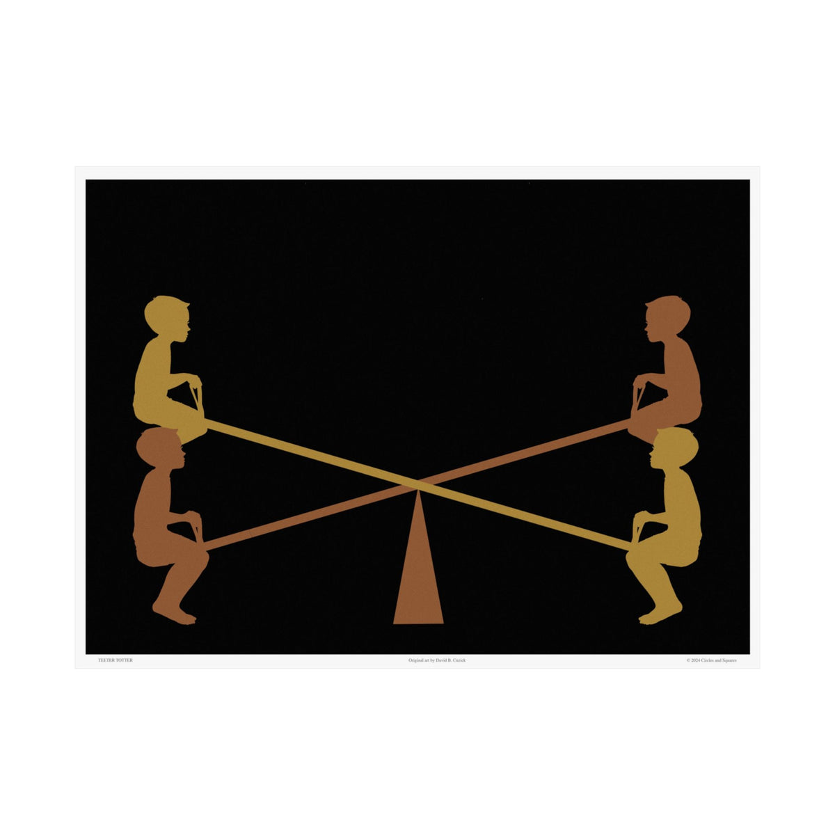 TEETER TOTTER - poster - 3 sizes