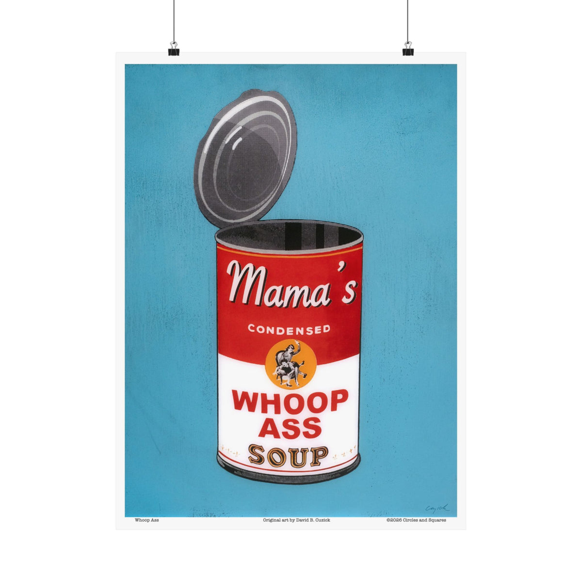 WHOOP ASS - blue - poster - 3 sizes
