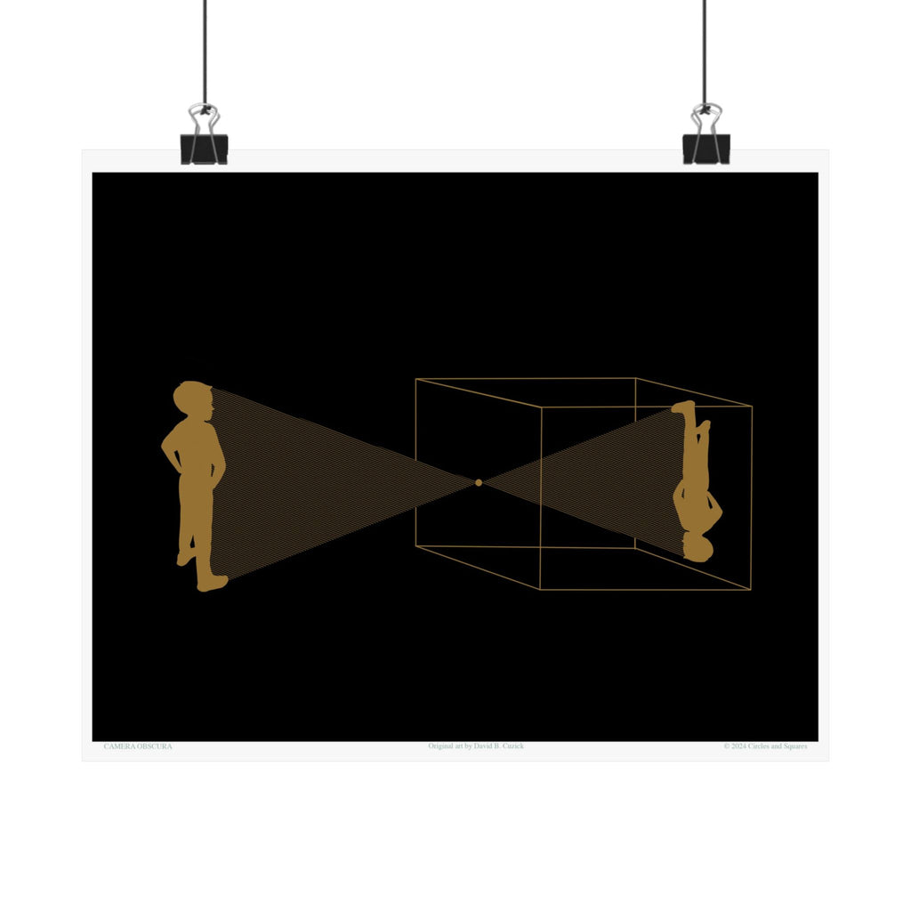 CAMERA OBSCURA_black and gold - poster - 3 sizes