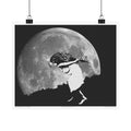 GIRL WITH FALCON MASK - poster - 3 sizes