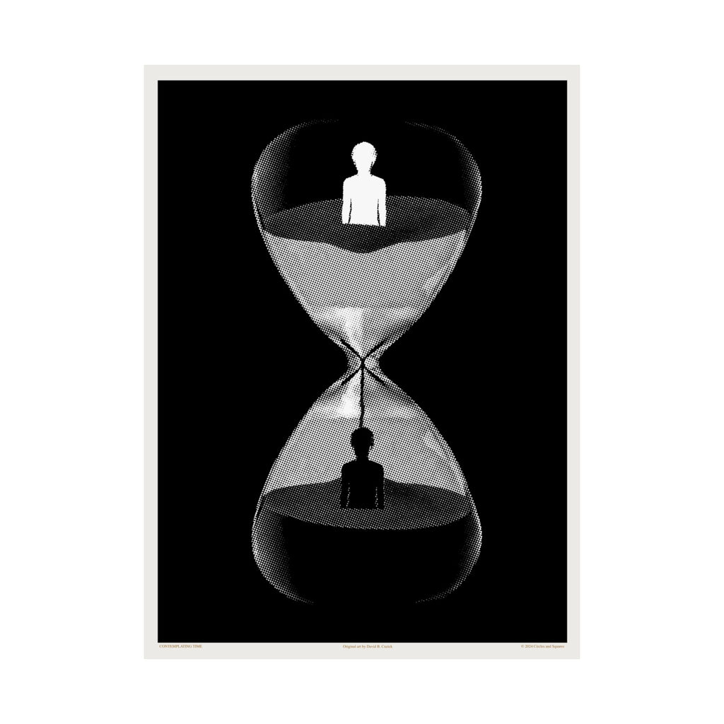 CONTEMPLATING TIME - poster - 3 sizes