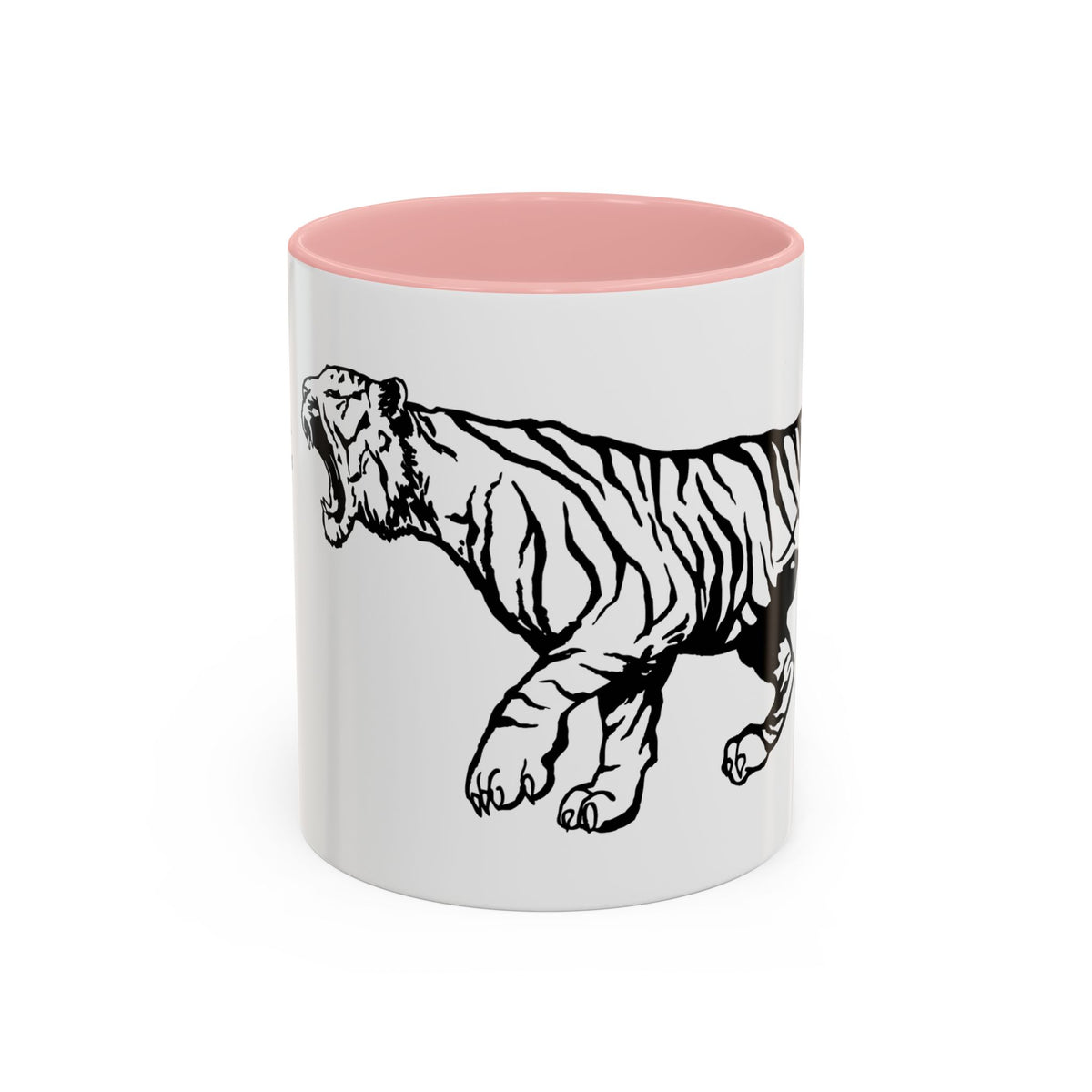 FIERCE (black and white) - Accent Coffee Mug (11oz)