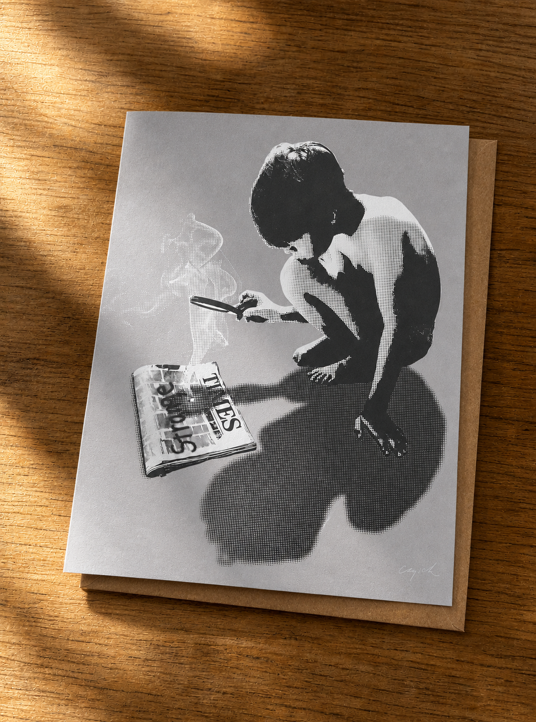 STRANGE TIMES - greeting card with envelope - single and multi pack. Free shipping