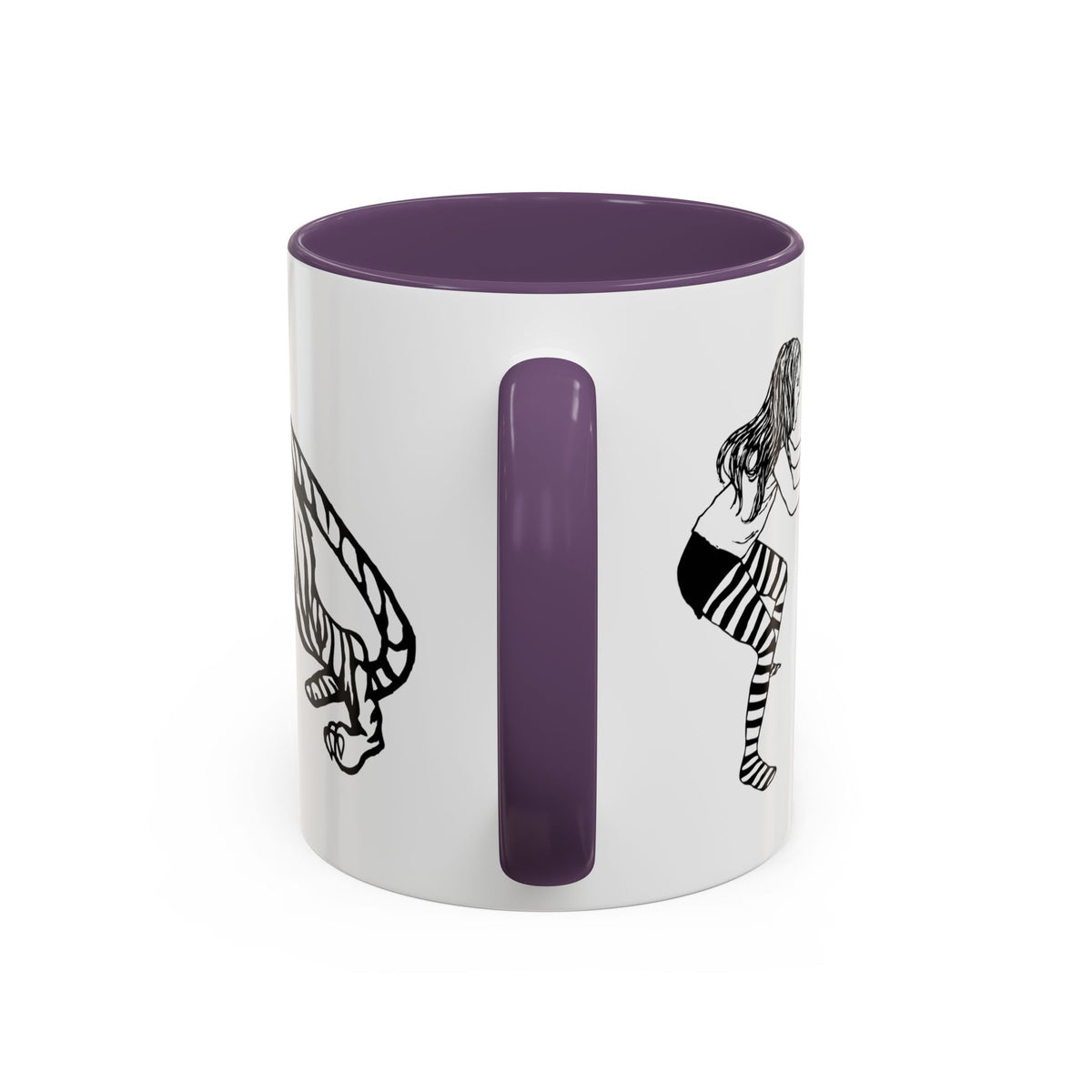 FIERCE (black and white) - Accent Coffee Mug (11oz)