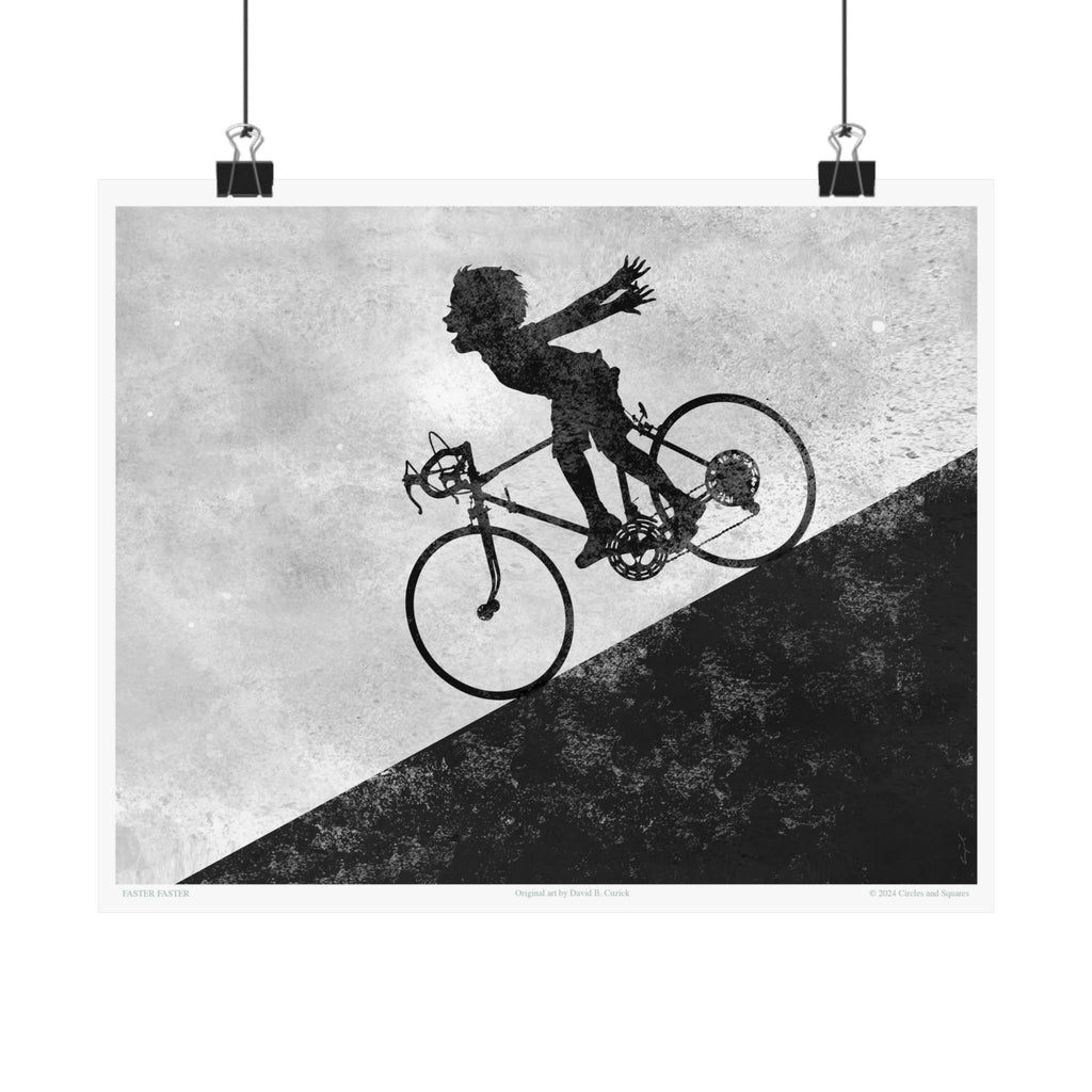 FASTER FASTER - boy - poster - 3 sizes