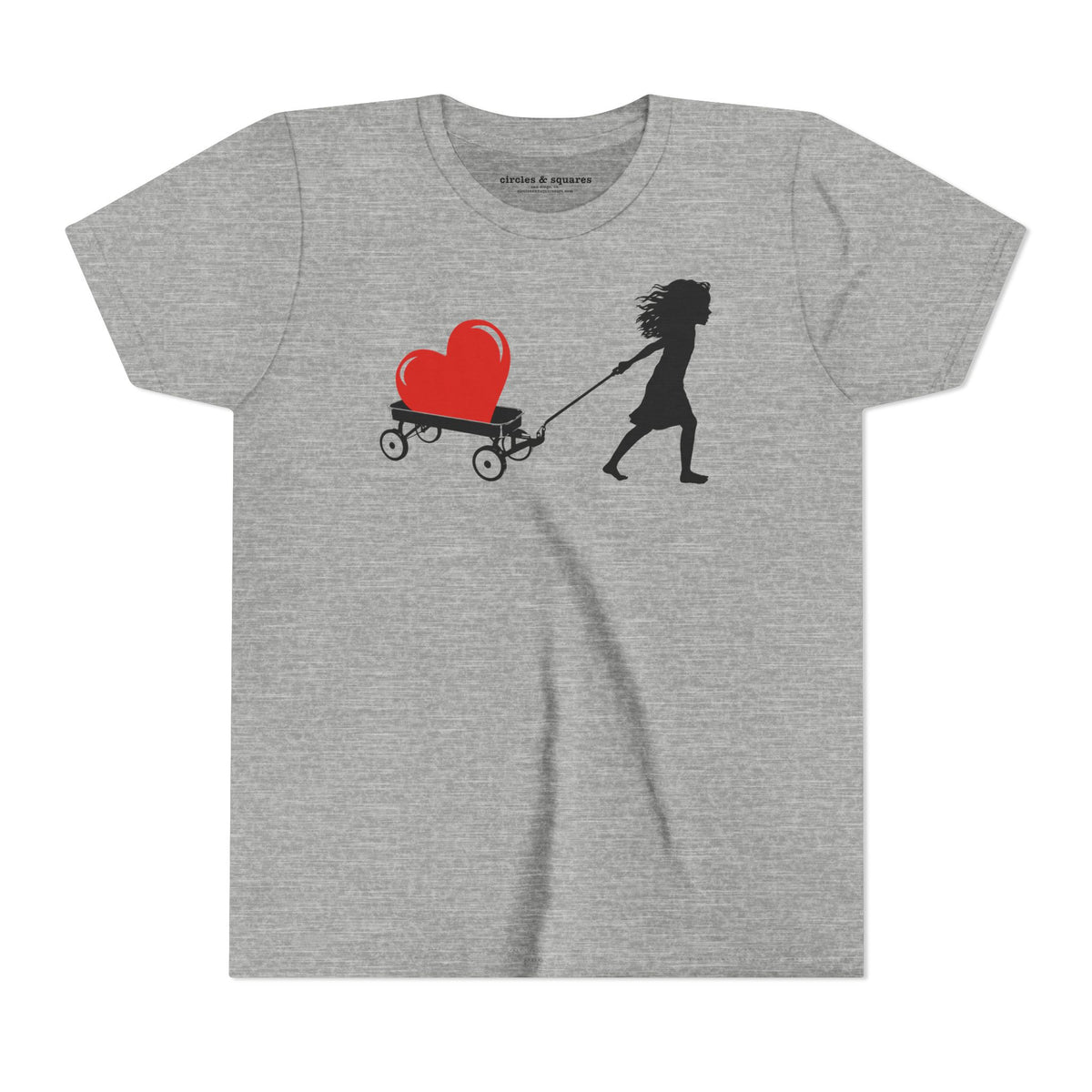 HEART TOO BIG TO CARRY - kids unisex tee - 3 colors