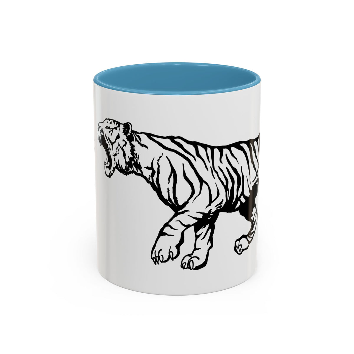 FIERCE (black and white) - Accent Coffee Mug (11oz)