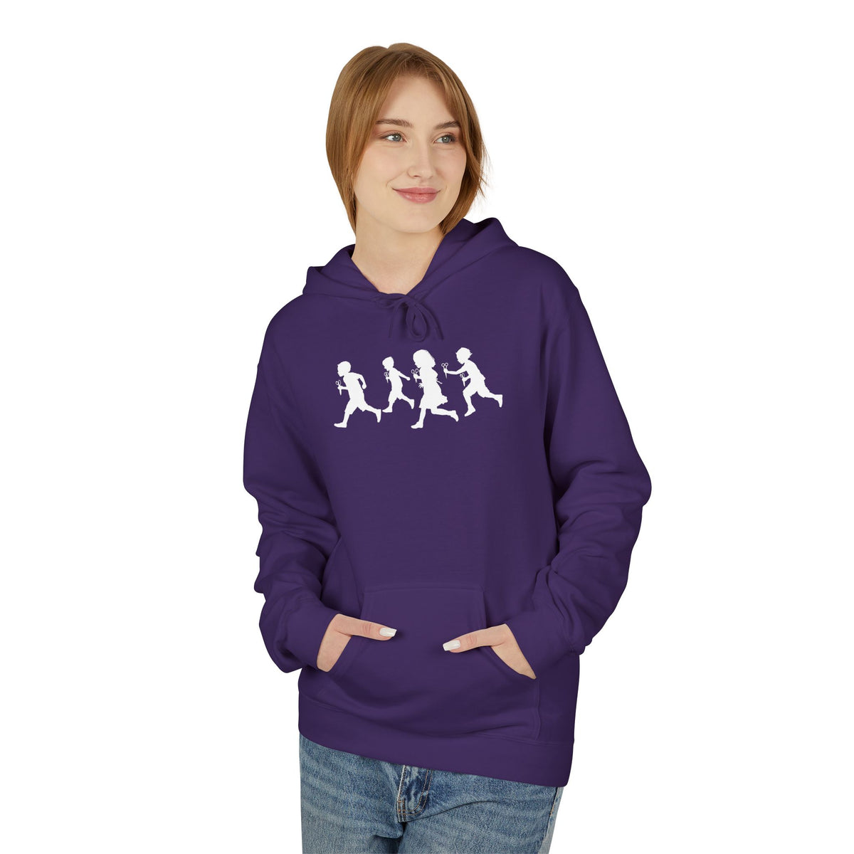 RUNNING WITH SCISSORS - Unisex Fleece Hoodie - FREE SHIPPING