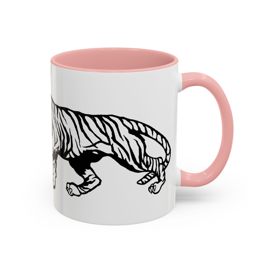 FIERCE (black and white) - Accent Coffee Mug (11oz)