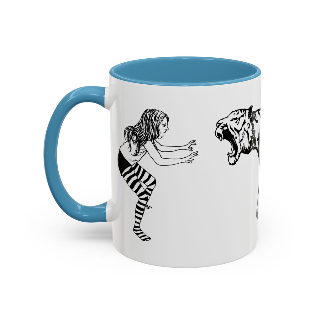 FIERCE (black and white) - Accent Coffee Mug (11oz)