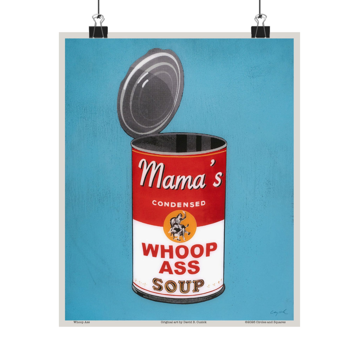 WHOOP ASS - blue - poster - 3 sizes